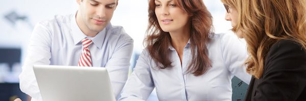 Business people working in group